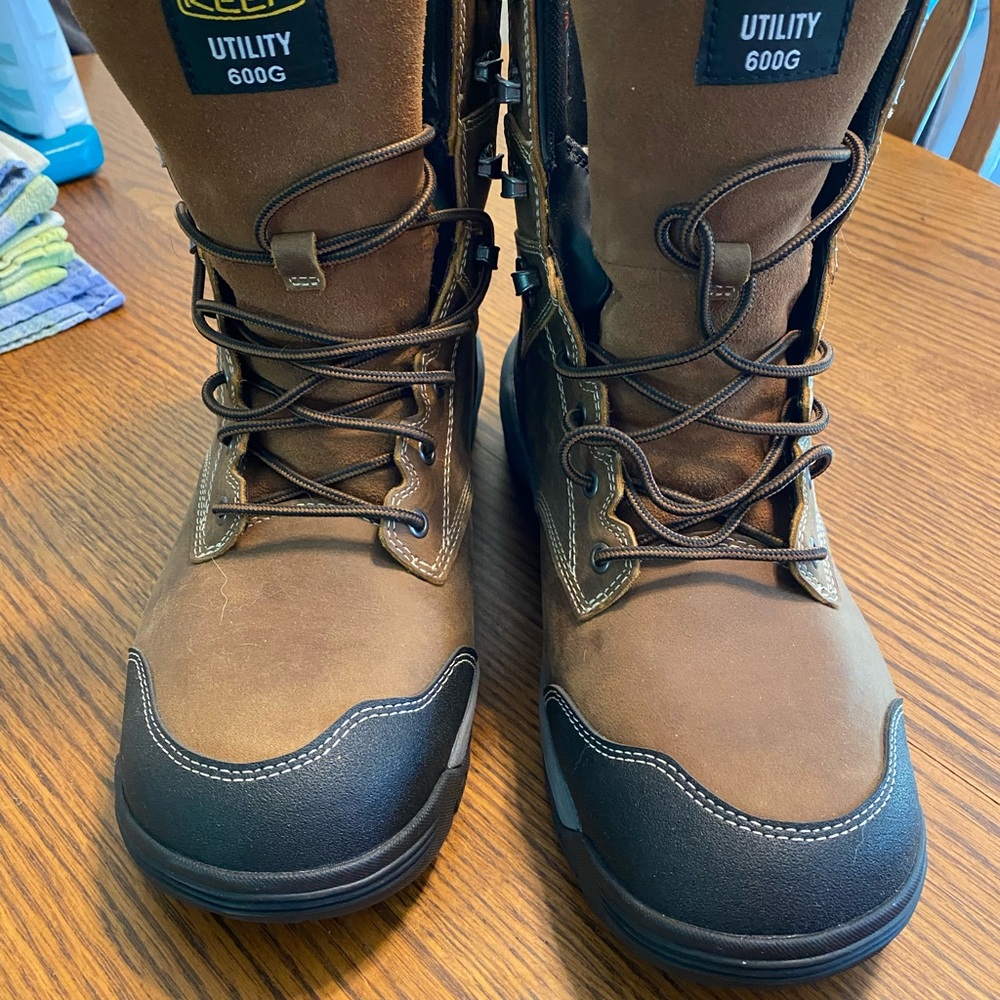 Keen Brown and Black High-Top Boots for Outdoor Adventures